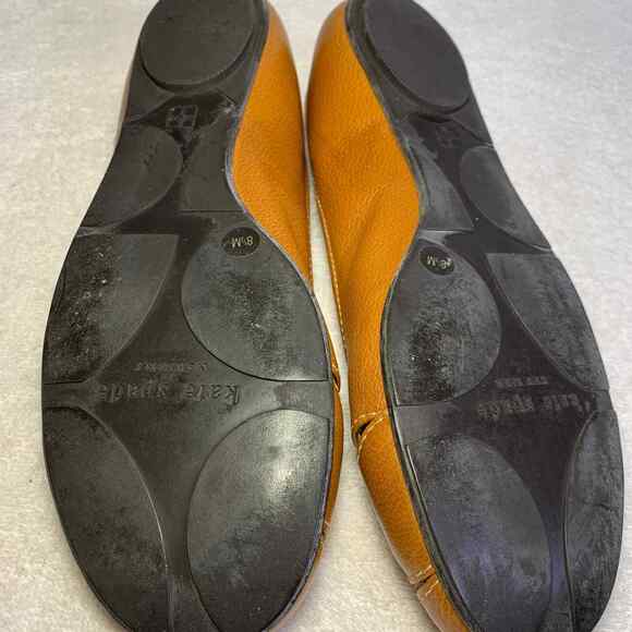 Kate spade flats loafers Womens Size 8.5 brown tan - Picture 3 of 4